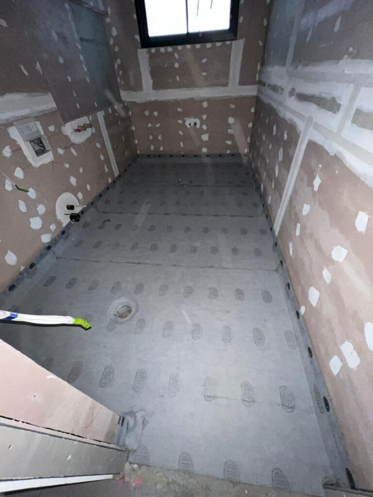 Bathroom waterproofing- Membrane Installation