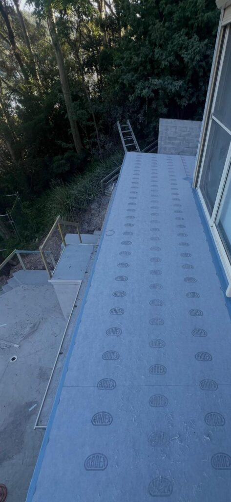 External deck Waterproofing- Membrane installation