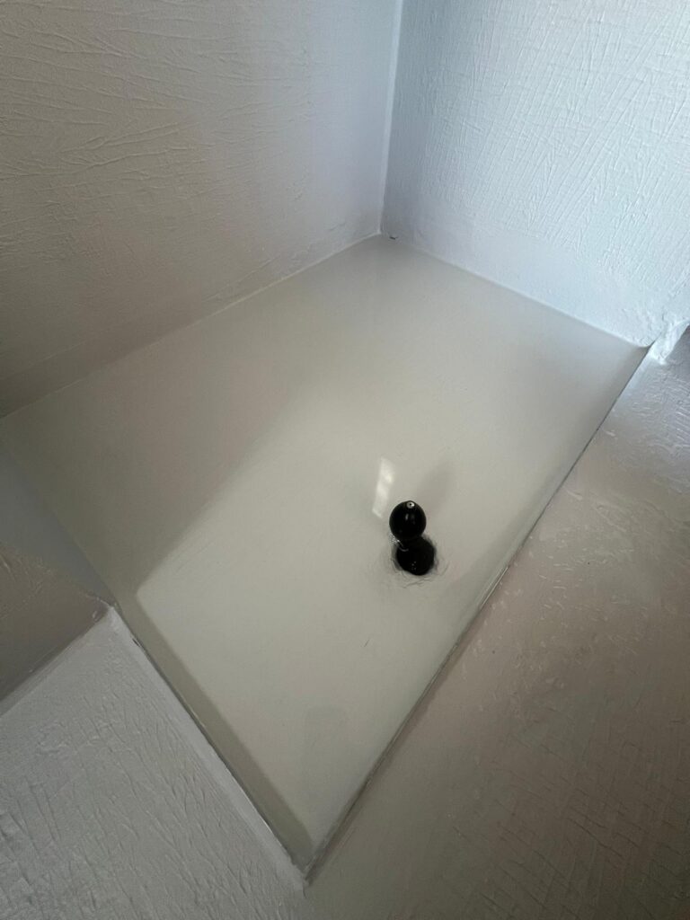 Shower based waterproofing- complete finish