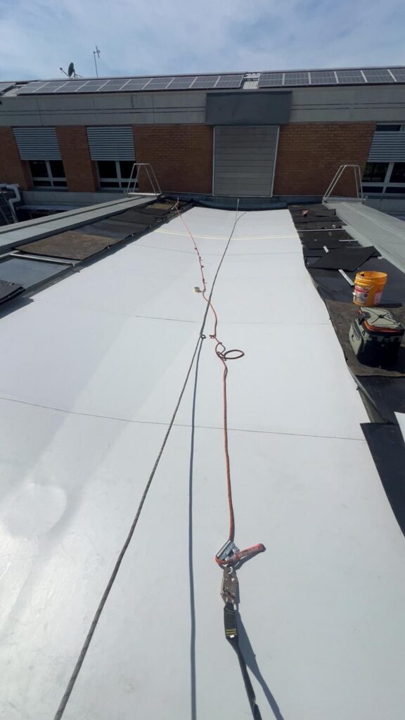 Single ply flat room Waterproofing