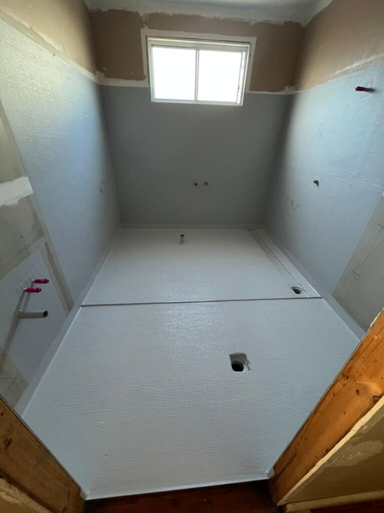 Wet area waterproofing- dual shower setup